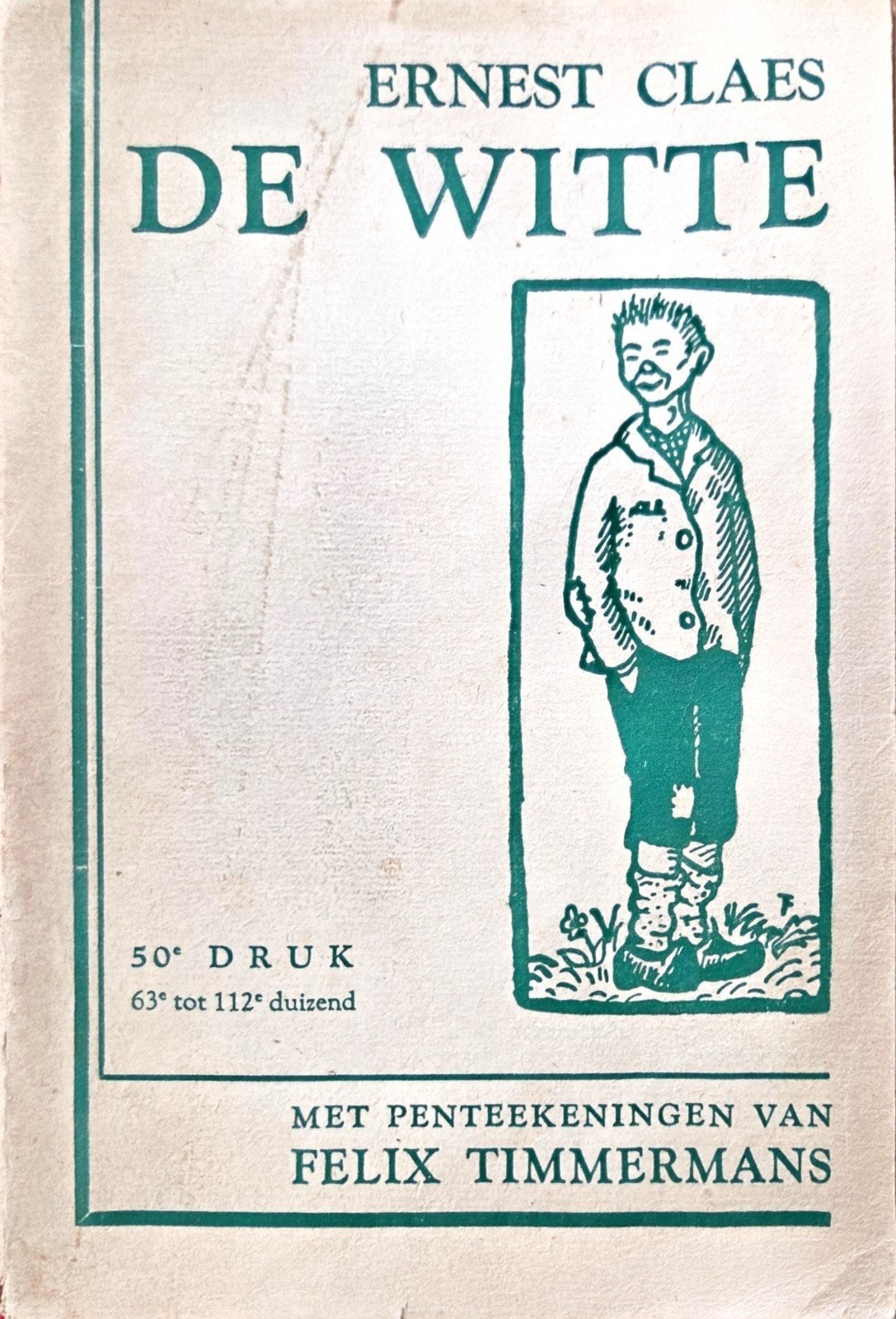 oud boekje De witte van Zichem, met tekeningen, Ophalen, Ernest Claes
