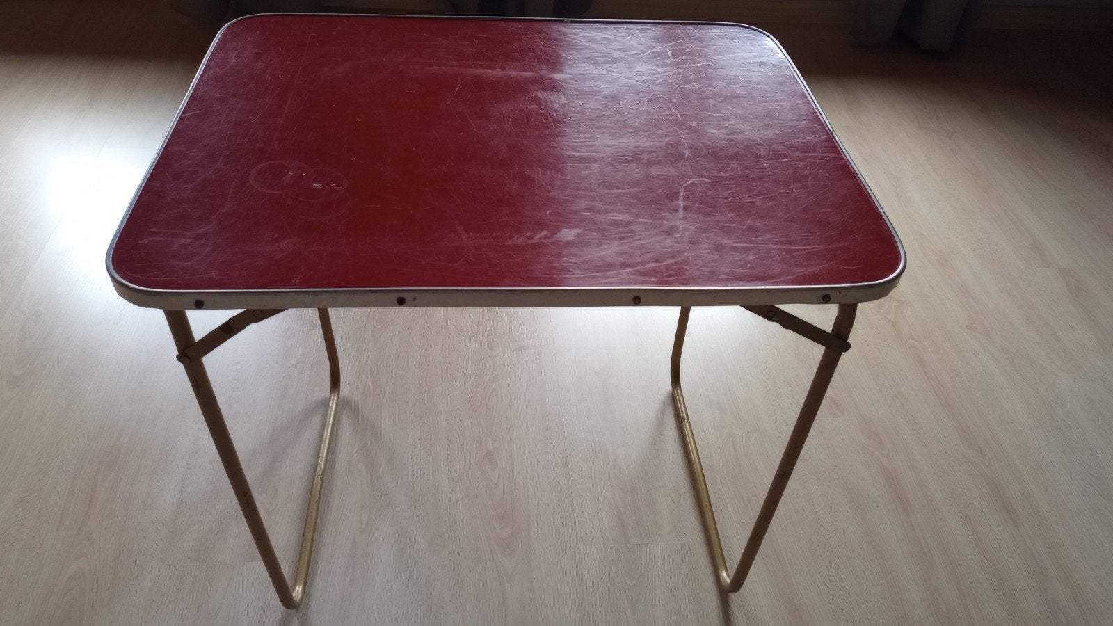 vintage picknicktafel, Tuin en Terras, Ophalen, Gebruikt, Rechthoekig, Inklapbaar