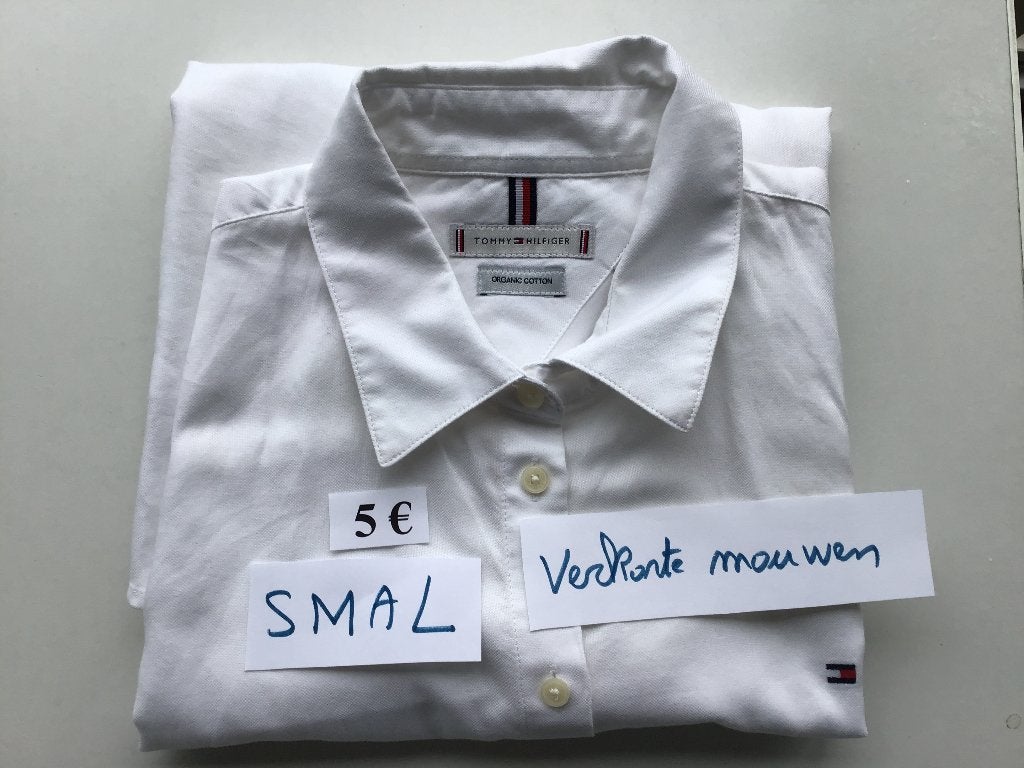 mooi wit hemd dames Tommy Hilfiger maat 36, Kleding | Dames, Ophalen of Verzenden, Zo goed als nieuw, Maat 36 (S), Wit