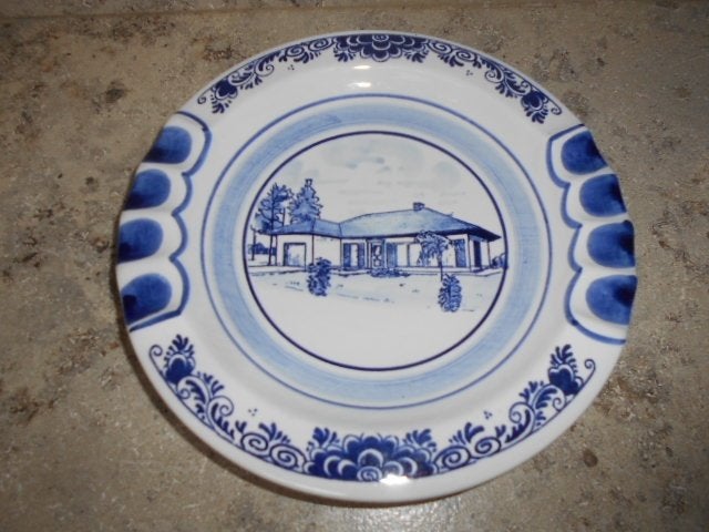 Nieuwe blauw-wit asbak / 23 cm, Verzamelen, Ophalen of Verzenden, Nieuw, Asbak