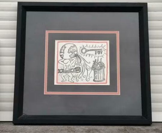 lithographie de keith haring, Antiek en Kunst, Ophalen of Verzenden, Lithografie
