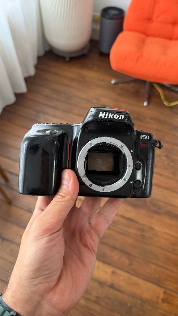 Nikon F50 – analoge 35mm spiegelreflexcamera – body only, Ophalen of Verzenden, Gebruikt, Spiegelreflex, Nikon