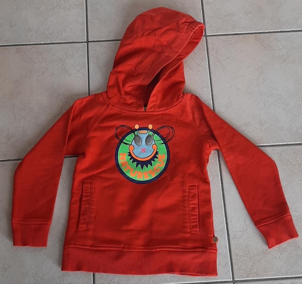 Rode hoodie met reliëfprint JBC ZPW maat 110 of 5 jaar, Kinderen en Baby's, Kinderkleding | Maat 110, Trui of Vest, Ophalen of Verzenden
