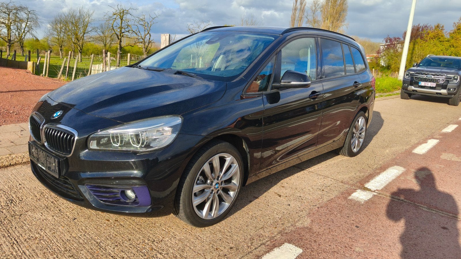 Bmw 216 Gran Tourer Diesel, Auto's, BMW, 1498 cc, 4 cilinders, Zwart, Leder