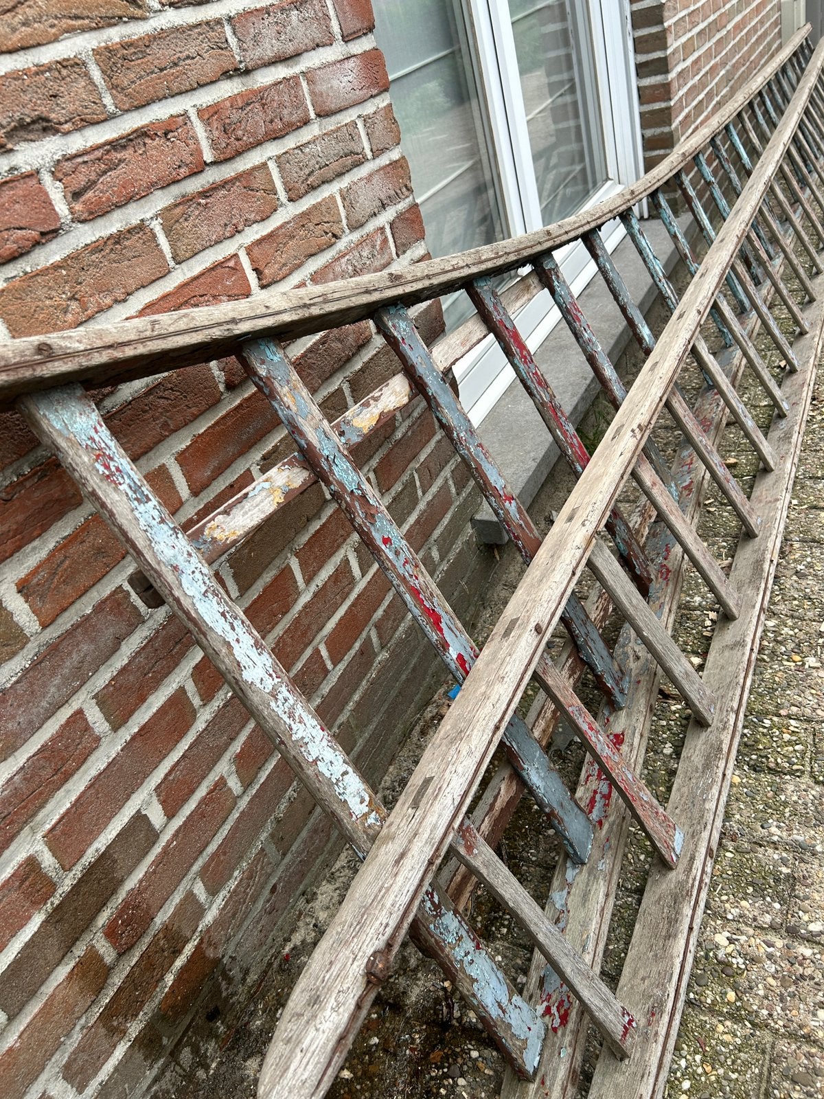 Plukladder in originele patine, Doe-het-zelf en Bouw, Ophalen, Gebruikt, Ladder