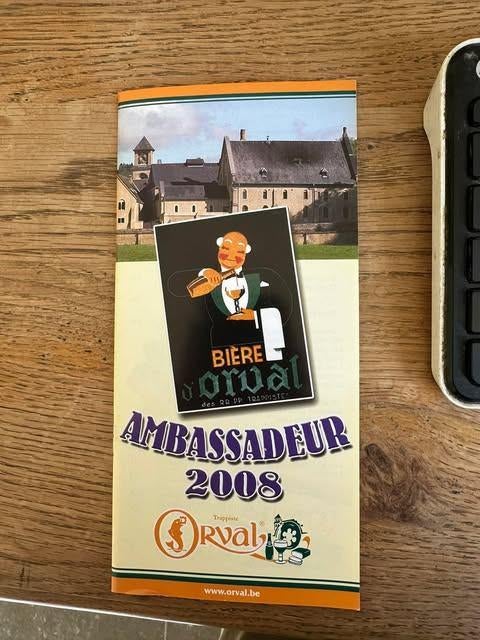 trappist Orval folder ambassadeur 2008, Ophalen of Verzenden, Nieuw, Overige typen, Overige merken