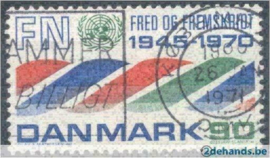 Denemarken 1970 - Yvert 512 - 25e verjaardag v.d. UNO (ST), Verzenden, Denemarken, Gestempeld