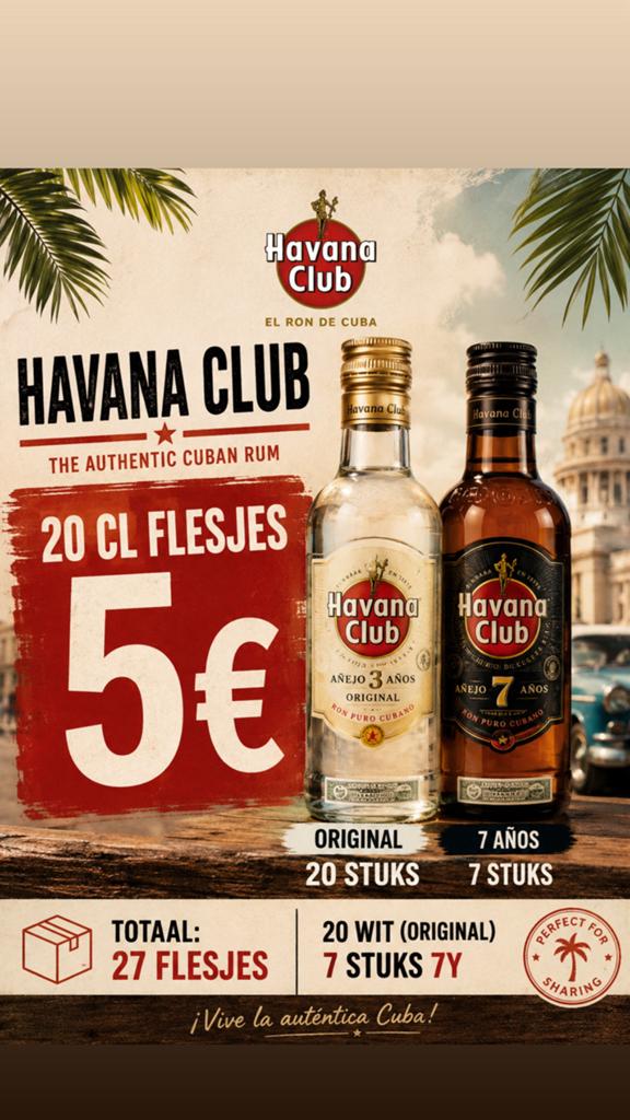 Koopje havana club, Ophalen