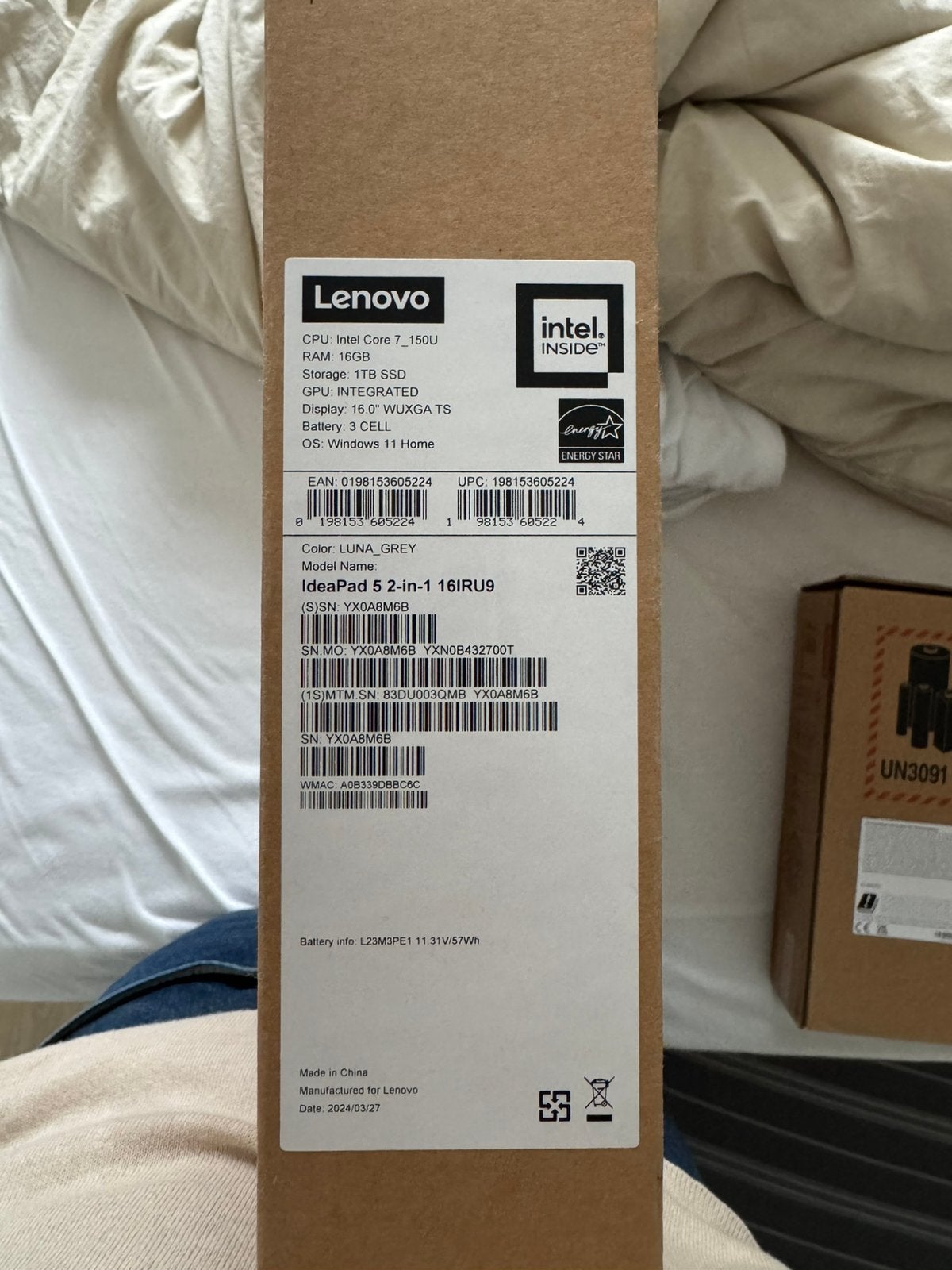 Lenovo IdeaPad 5 2-en-1 16IRU9 – Neuf, Informatique & Logiciels, Enlèvement, Neuf, 16 pouces, SSD
