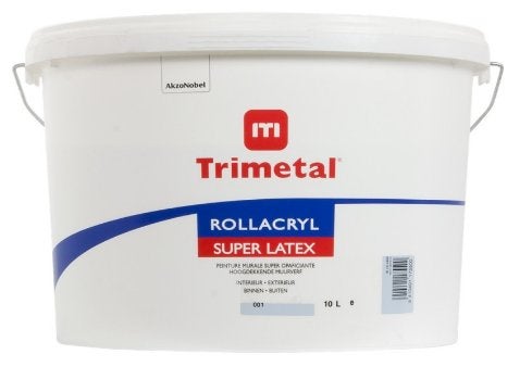 trimetal rollacryl 10 litre coloré ral 9005, Bricolage & Construction, Peinture, Vernis & Laque, Neuf, 10 à 15 litres, Enlèvement