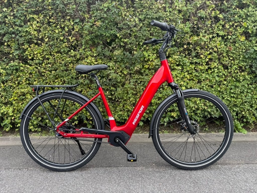 Elektrische damesfiets nieuw, Fietsen en Brommers, (Extra) lage instap, 47 tot 50 cm, Nieuw, Schijfrem