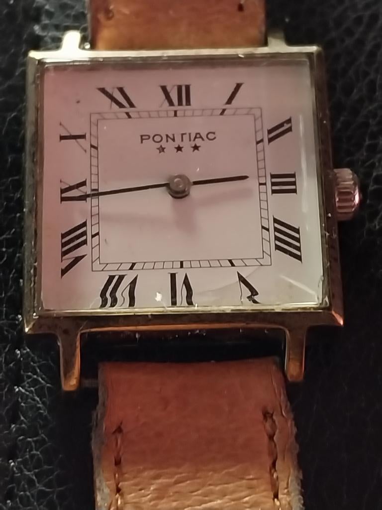 ZEER ZELDZAAM MECHANISCH TANKHORLOGE UIT 1950, ZWITSERLANDH, Overige merken, Staal, Polshorloge, Ophalen of Verzenden