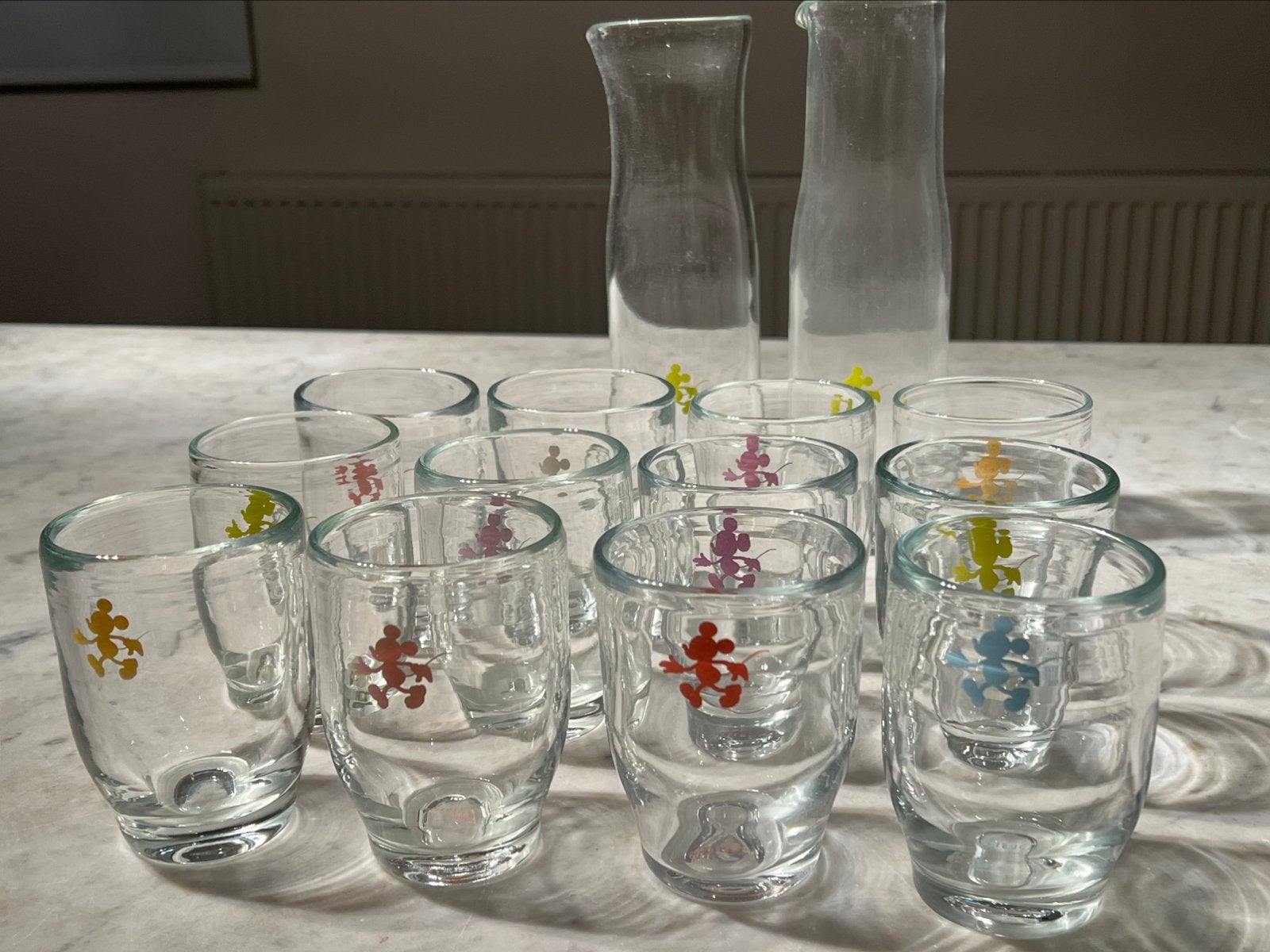 Vintage unieke grote glas collectie Donaldson/ Disney, Verzamelen, Disney, Zo goed als nieuw, Ophalen