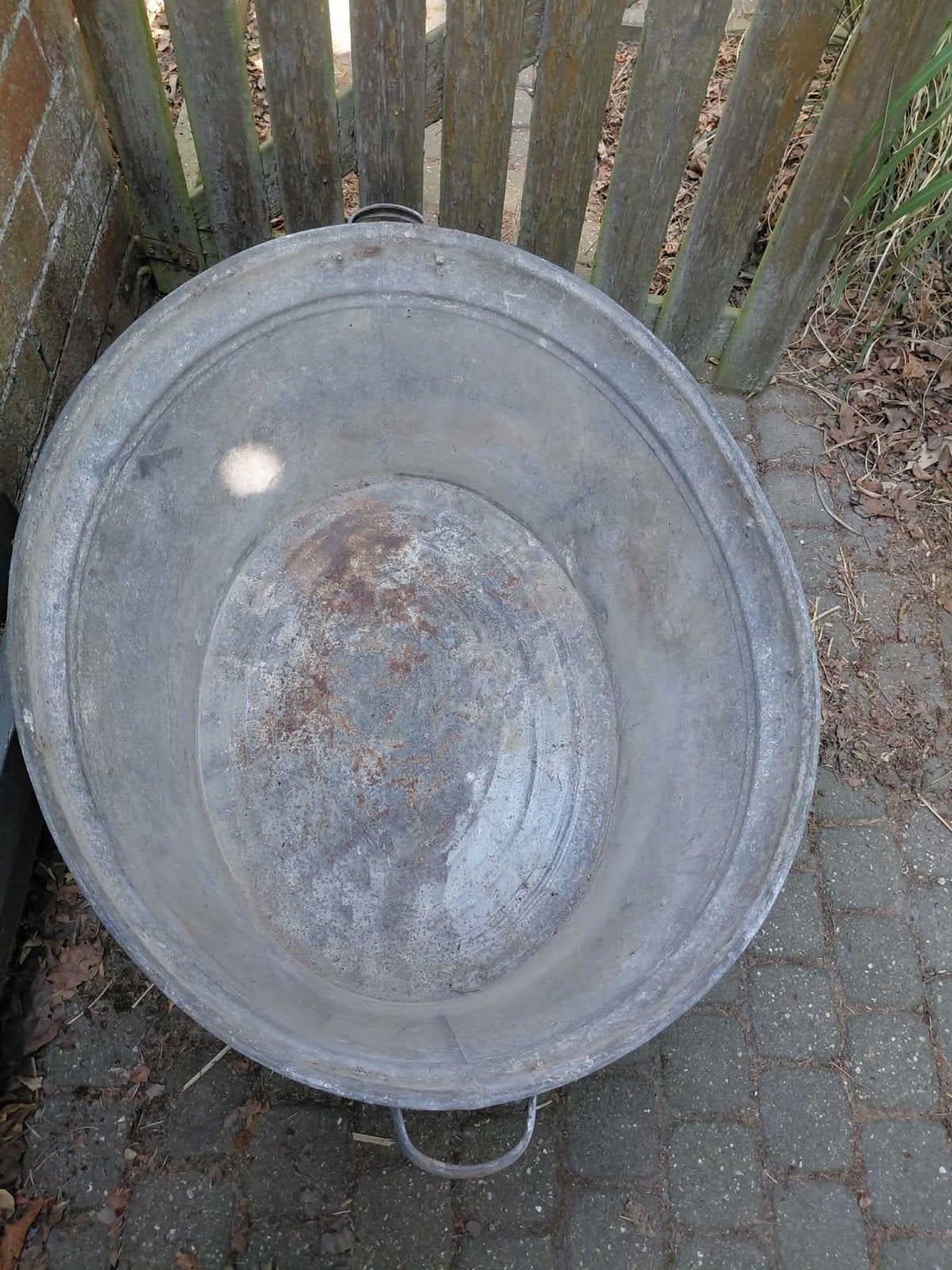 2 tinnen wastonnen/wastobben, Tuin en Terras, Bloembakken en Plantenbakken, Ophalen