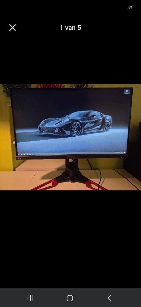 Acer Predator Gaming Monitor (IPS) – 27" QHD 165Hz G-Sync, Computers en Software, Gaming, In hoogte verstelbaar, IPS, 101 t/m 150 Hz