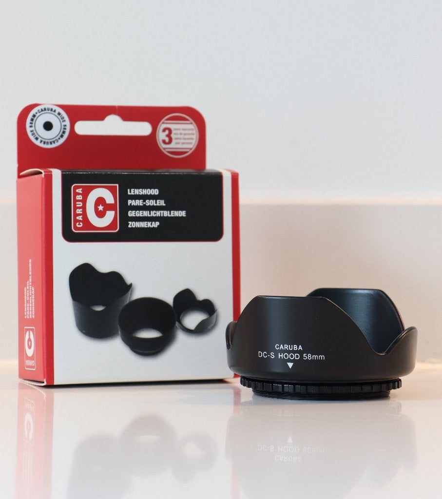 Caruba DC-S 58mm zonnekap, Audio, Tv en Foto, Fotografie | Professionele apparatuur, Ophalen of Verzenden, Nieuw