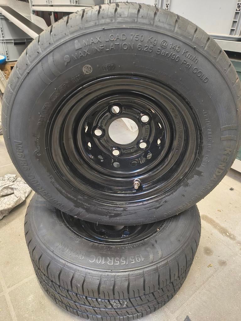 Wielen 10 inch - 195/55R10 - nieuw - 2st, Ophalen