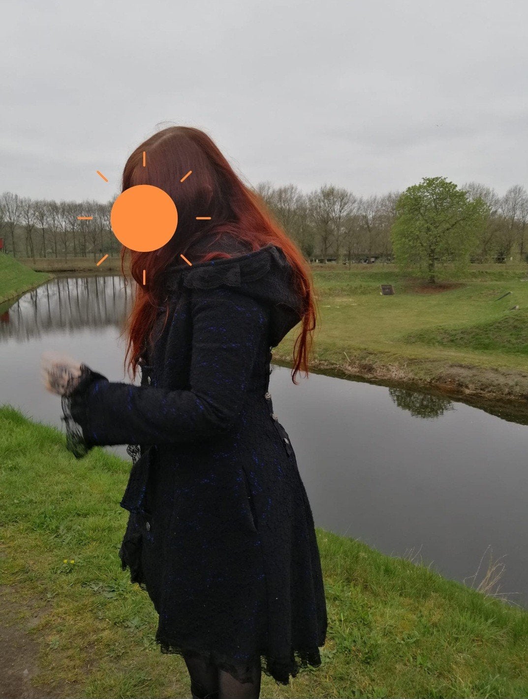 super warme jas te koop - handgemaakt, Kleding | Dames, Maat 38/40 (M), Blauw, Ophalen of Verzenden, Handgemaakt
