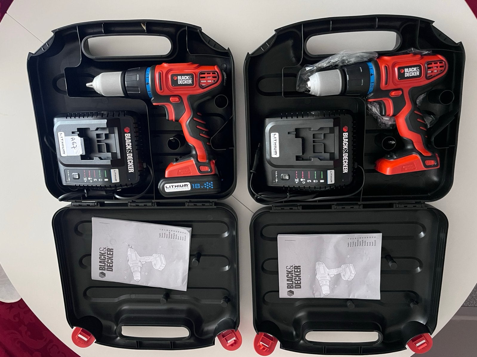 Perceuse-visseuse Black & Decker 18V avec mallette, Bricolage & Construction, Enlèvement, Comme neuf, Perceuse