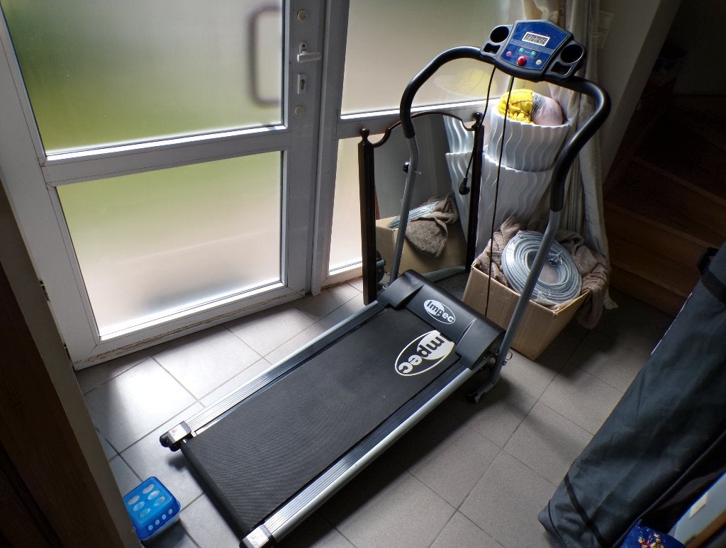 loopband Opvouwbaar loopvlakte 35,5 CM kan getest worden, Ophalen, Kunststof, Gebruikt, Loopband