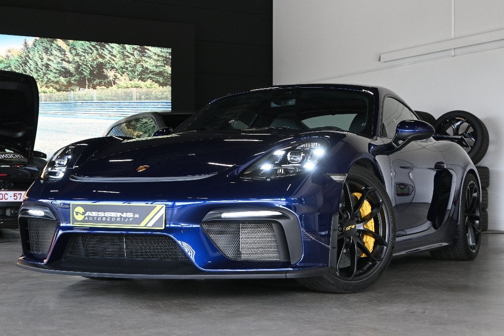 Porsche 718 Cayman GT4 Clubsport 4.0i*CARBON/ALCAN/PCCB/CAM*, Auto's, Achterwielaandrijving, Blauw, Alcantara, 2 zetels