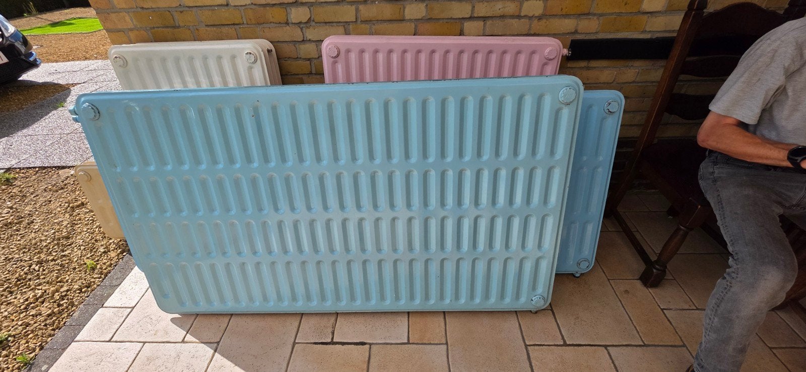volledige CV 10 DEF radiatoren met gaskachel dubbele brander, Enlèvement, Utilisé, Radiateur