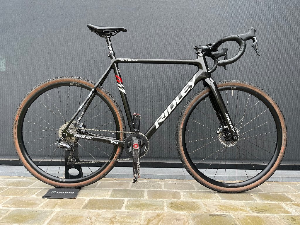 Ridley gravel/cx Carbon fiets 54 met vermogenmeter, Ophalen, Gebruikt, Carbon