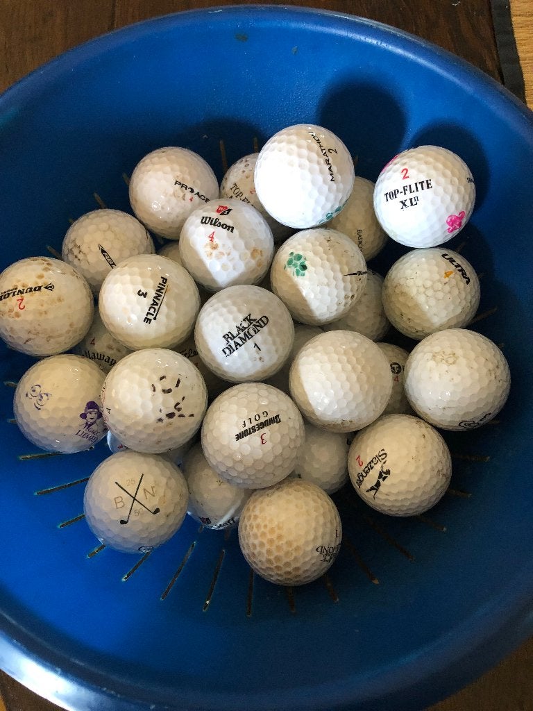 30 gevonden golfballen, Ophalen, Gebruikt