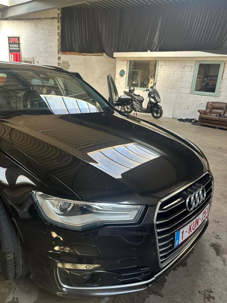 A6 2015 tdi 2.0  150pk rijd goed 340000km, Auto's, Audi, Automaat, Zwart, Leder, 5 deurs