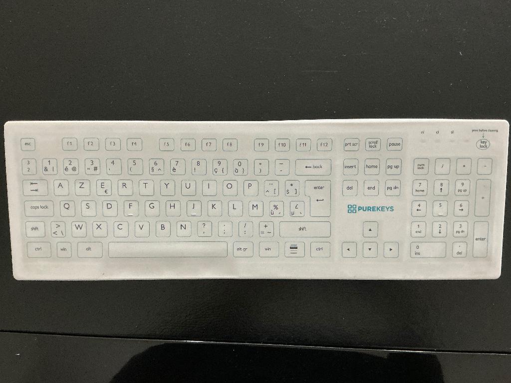 Hygiënisch toetsenbord, Ophalen, Azerty, Draadloos, Gebruikt