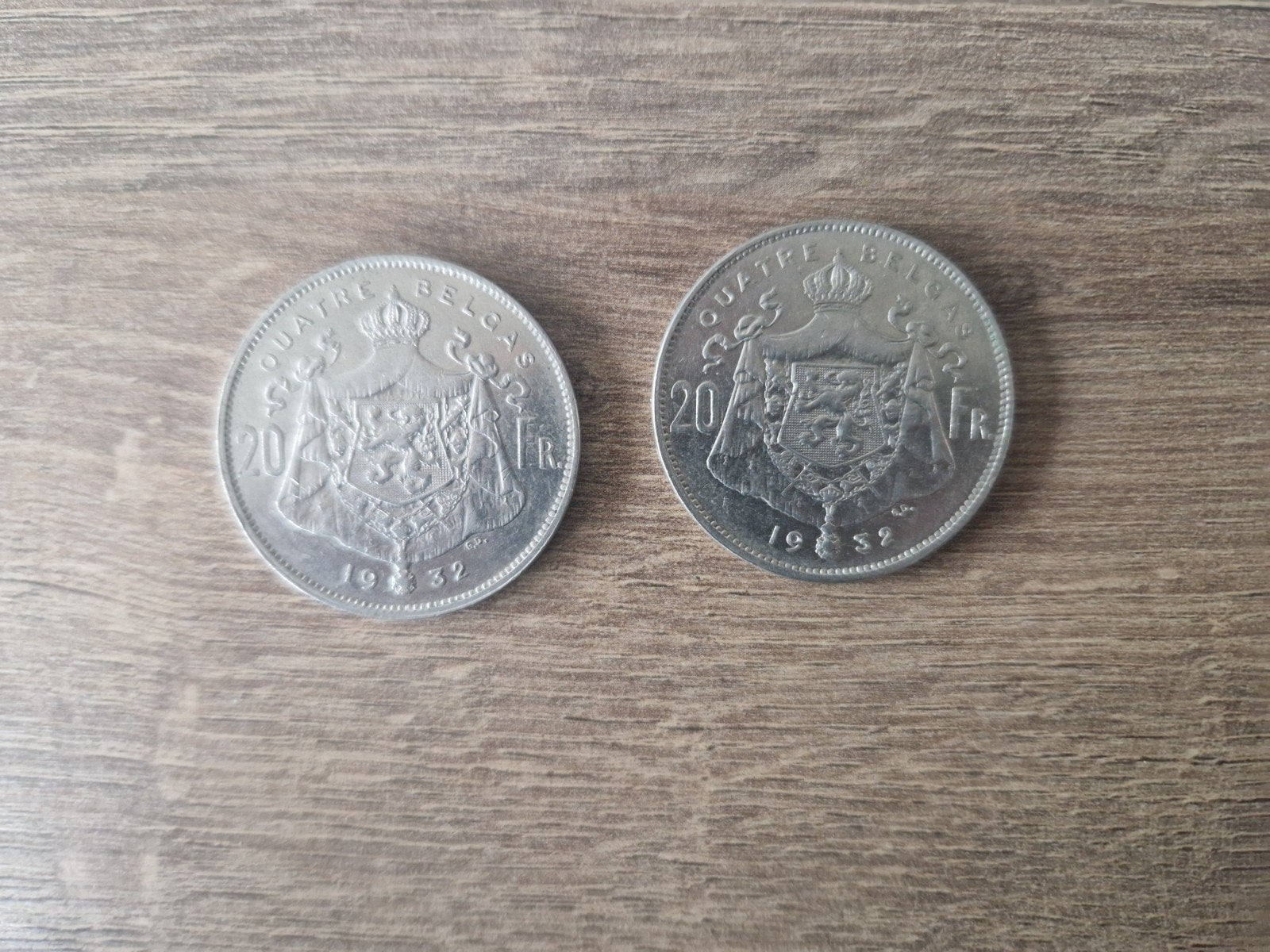 20 frank 1932 franse versie positie a en b, Ophalen of Verzenden