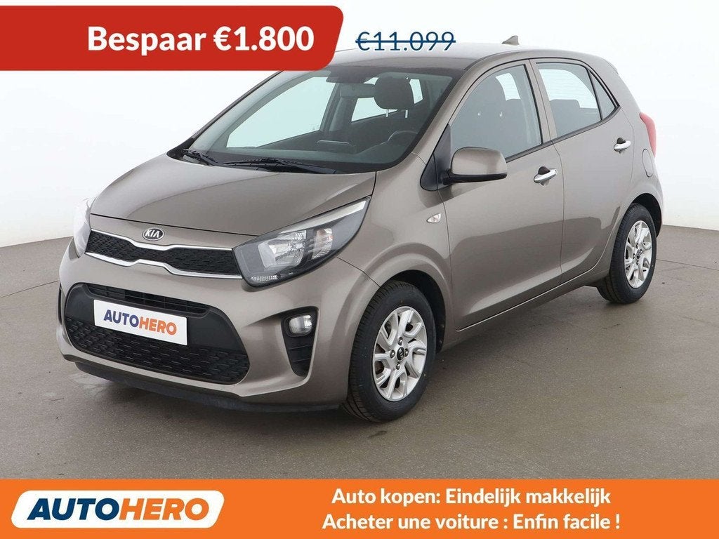 Kia Picanto 1.2 Spirit (année de construction 2018), Argent ou Gris, 939 kg, Boîte manuelle, Noir