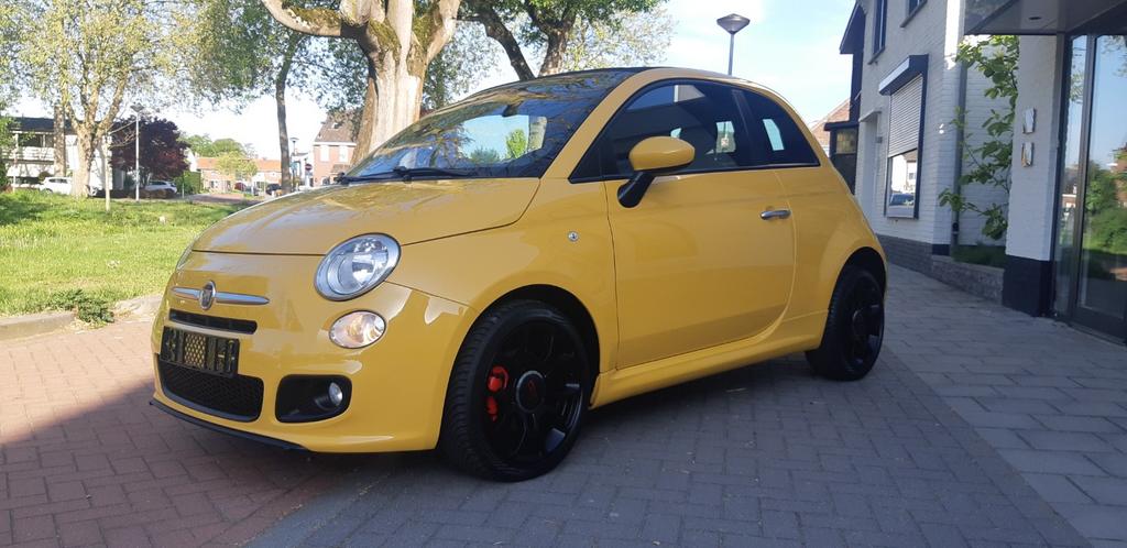 Fiat 500c cabrio limeted edition nieuwstaat !!!, Auto's, Voorwielaandrijving, 4 zetels, Cabriolet, Leder en Stof