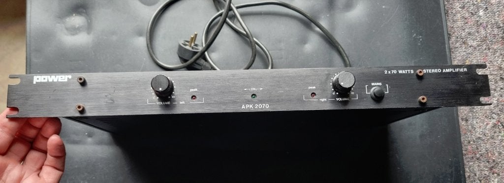 Power APK 2070 Ampli 2x70w entièrement restauré, Autres marques, Enlèvement ou Envoi, 60 à 120 watts, Stéréo