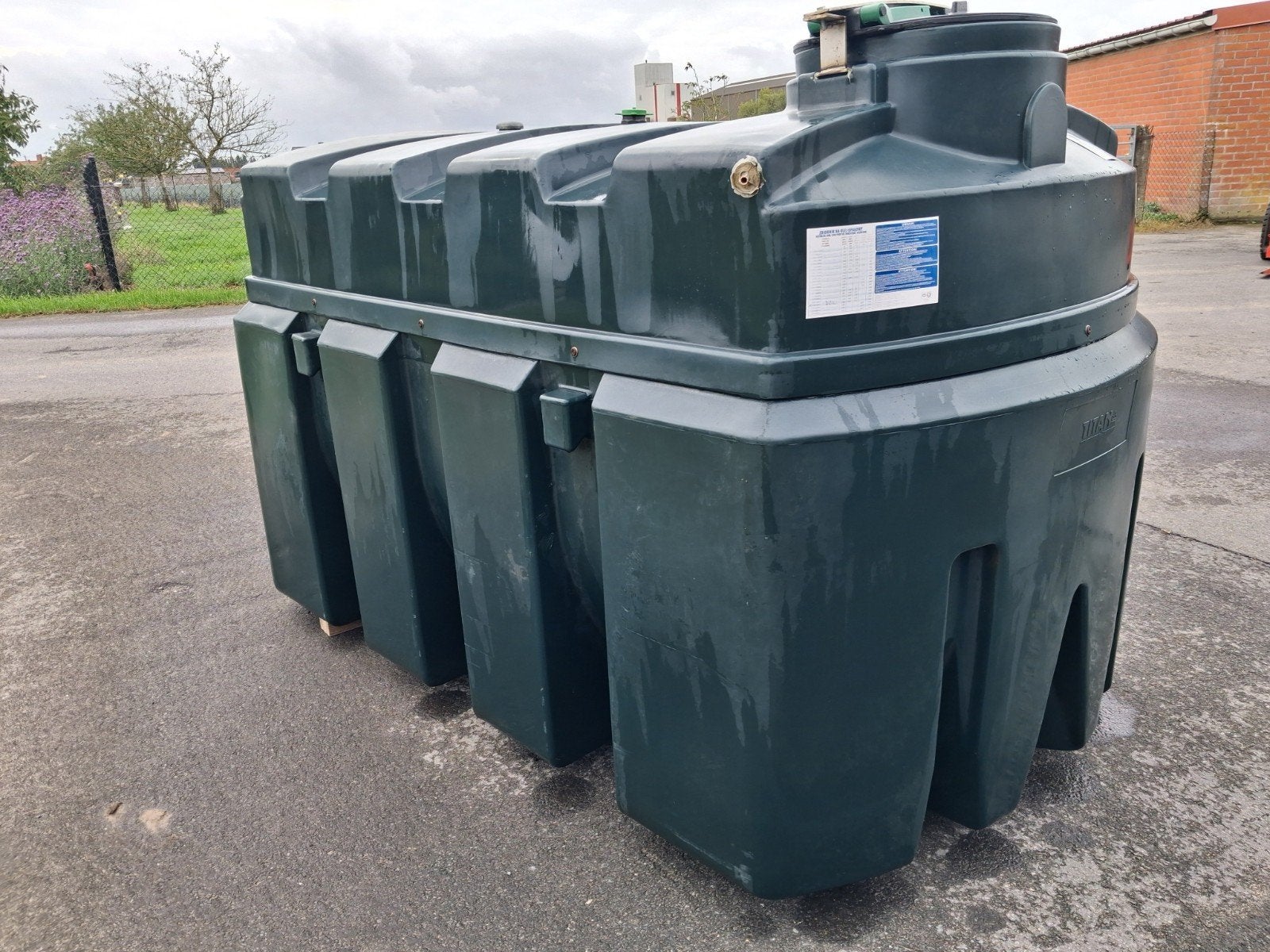 mazouttank dubbelwandig, Ophalen