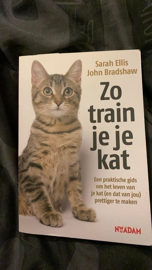 Boek - zo train je een kat van Sarah Ellis en John Bradshaw, Boeken, Ophalen of Verzenden, Zo goed als nieuw