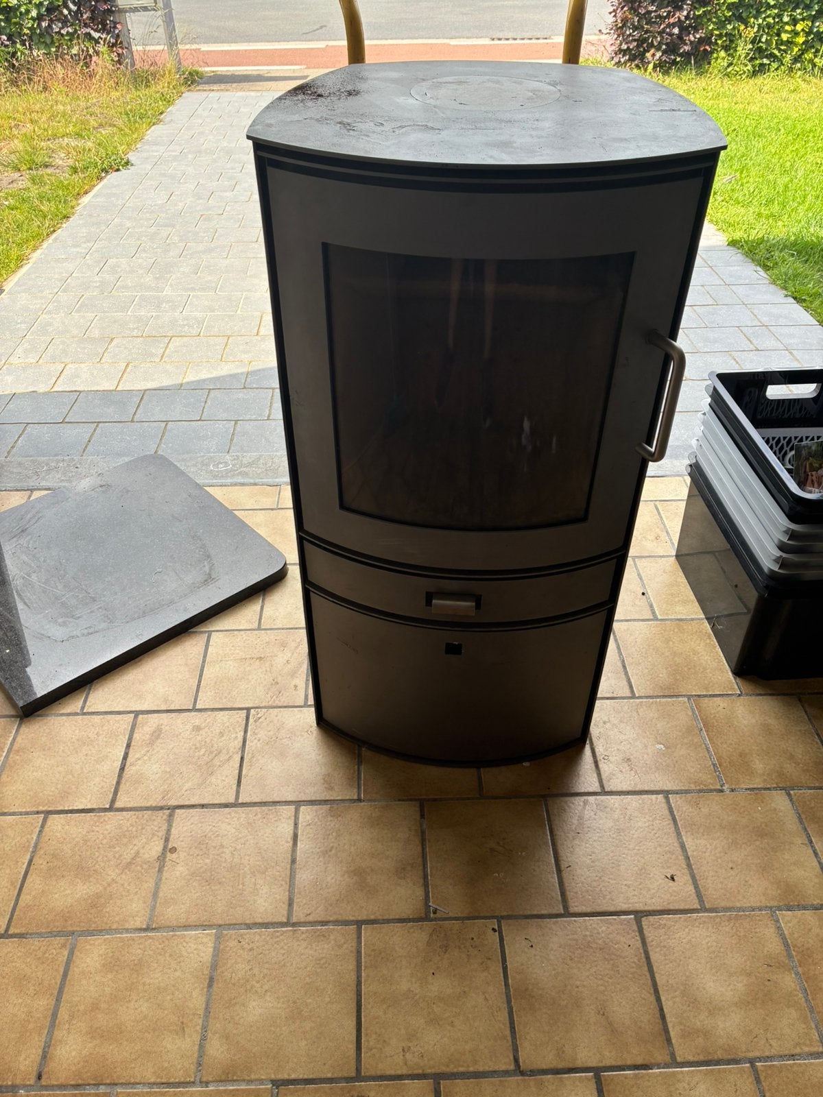 Houtkachel in goede staat, Ophalen, Gebruikt, Houtkachel, Vrijstaand