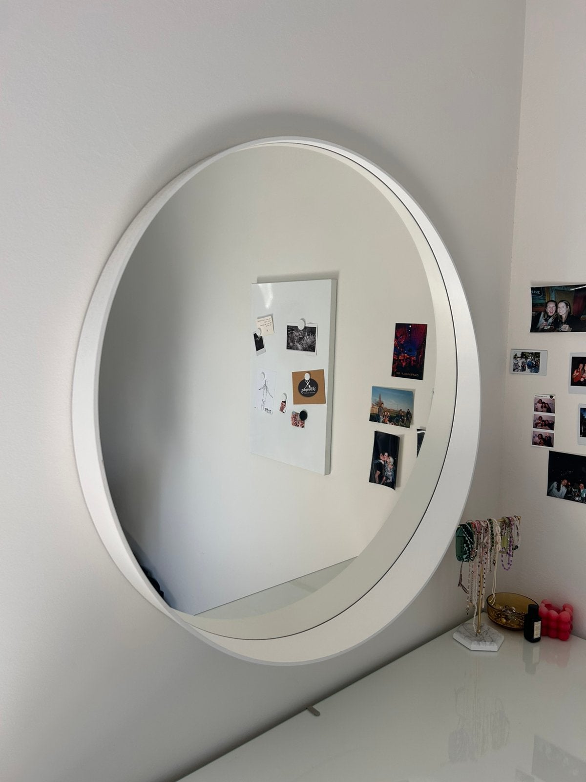 Spiegel Ikea 80cm diameter, Enlèvement, Comme neuf