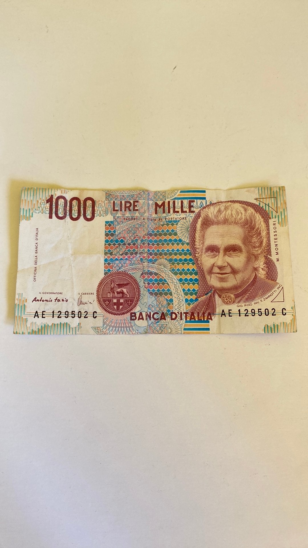 1000 lire, Postzegels en Munten, Ophalen, Italië, Los biljet