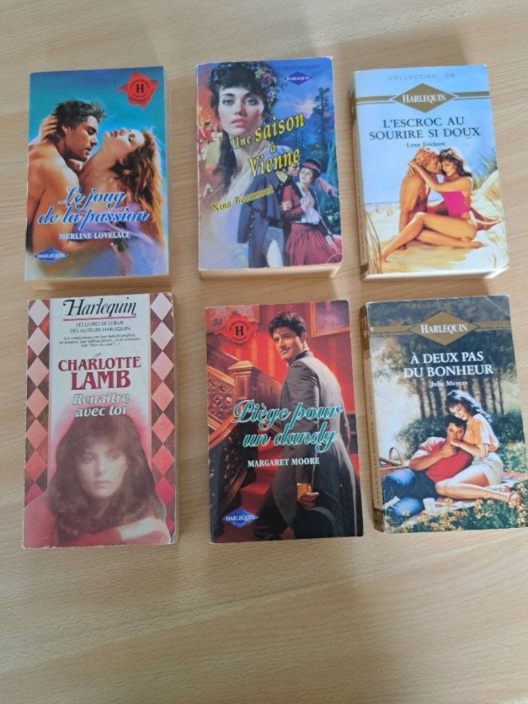 Harlequin : 6 romans (Frans), Boeken, Ophalen, Gelezen, Harlequin : divers auteurs, België
