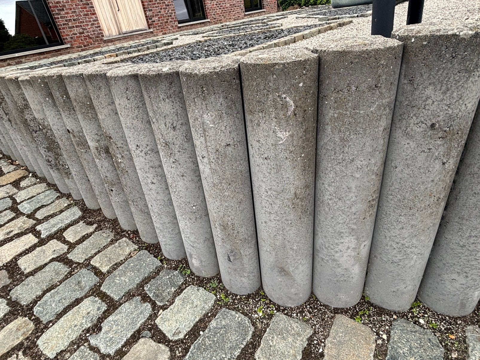 afgeronde betonnen keerwandpalen, Enlèvement, Comme neuf