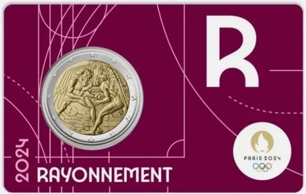 coincard 2 euro Frankrijk 2024 Olympische Spelen BORDEAUX, Verzenden, Frankrijk, 2 euro