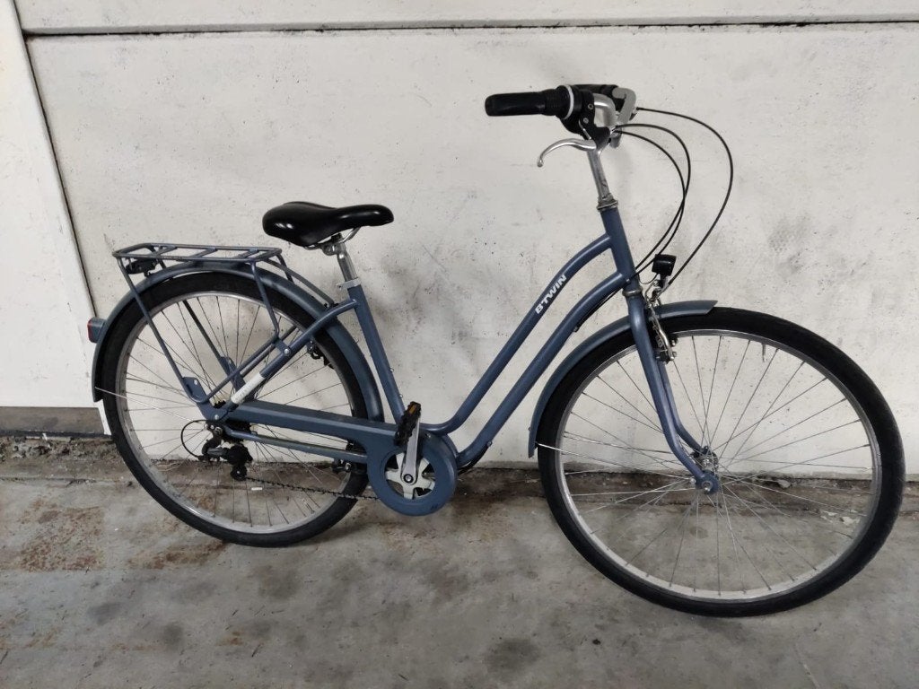 Btwin Elops Meisjesfiets, Frein sur jante, 26 pouces ou plus, Frein à main, Enlèvement