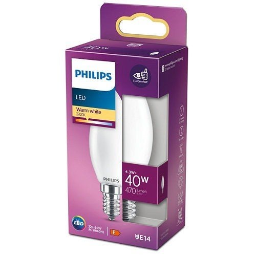 15 x Philips Kaars Ledlampen. 3w / 40w Zo goed als Nieuw., Ophalen of Verzenden, Nieuw, Philips, E14 (klein)
