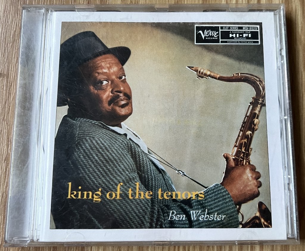 CD Ben Webster - king of the tenors, Cd's en Dvd's, Cd's | Jazz en Blues, Ophalen of Verzenden, Zo goed als nieuw