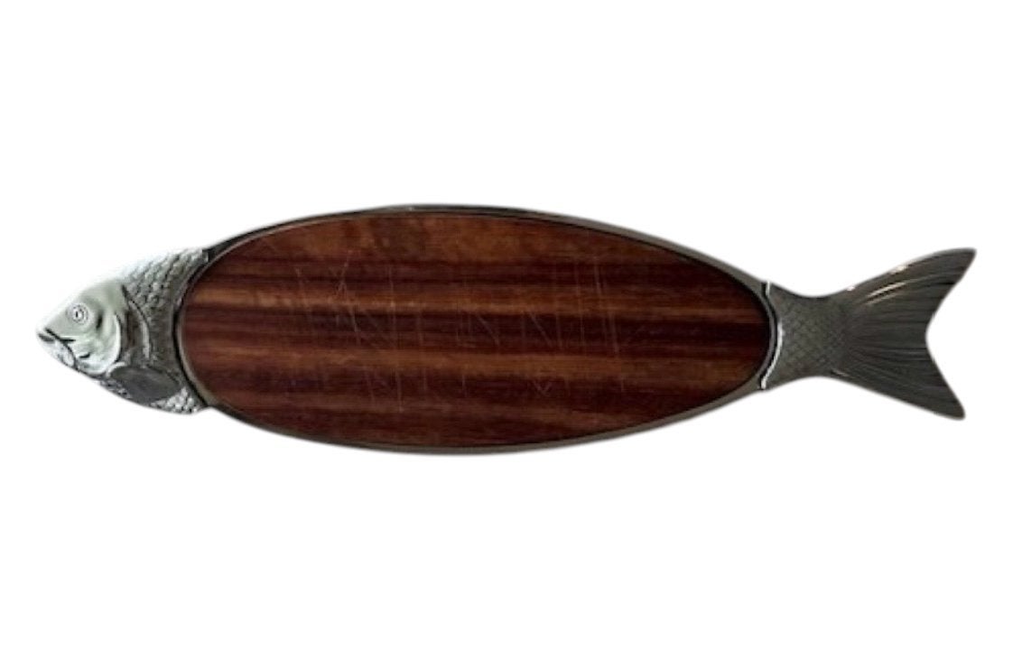 Vis serveerschaal, Ophalen of Verzenden, Zo goed als nieuw, Hout, Serveerschaal