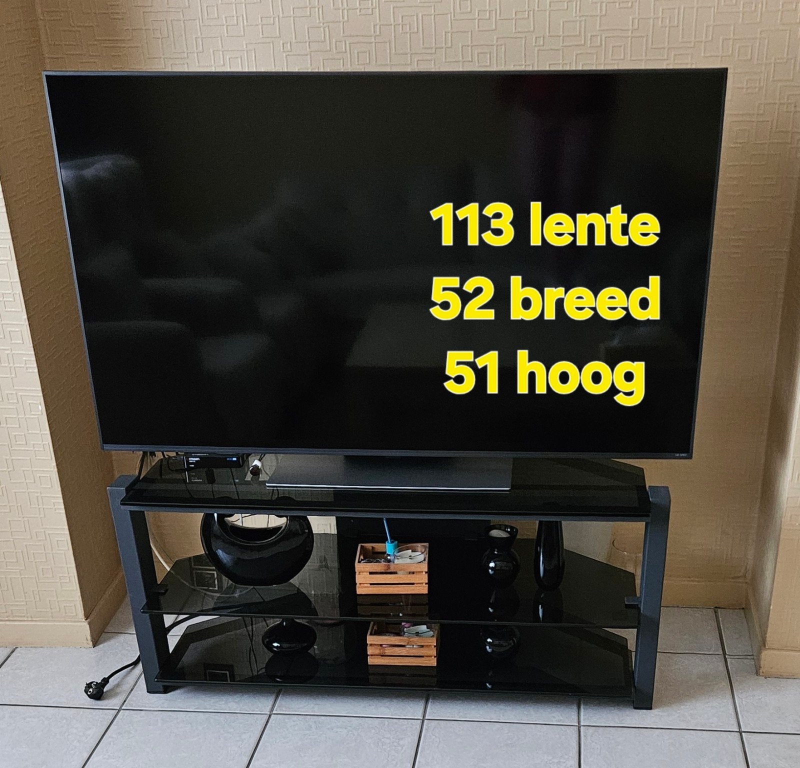 tv tafel, Huis en Inrichting, Ophalen, Glas