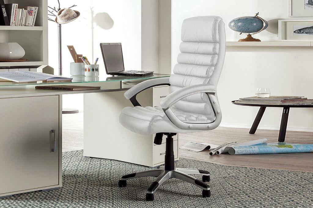 MMI Bureaustoelen NIEUW Lederlook laatste stuks +Levering, Ophalen of Verzenden, Nieuw, Wit, Bureaustoel