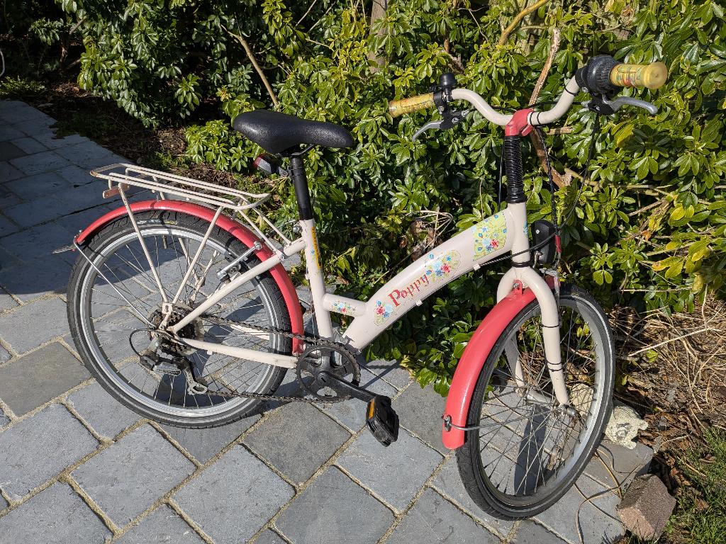 Meisjesfiets Poppy 22 inch, POPPY, Vitesses, Frein sur jante, Utilisé