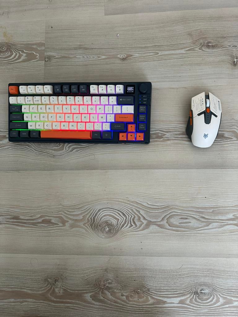 Gaming Keyboard en muis, Ophalen, Toetsenbord en muis-set, Azerty, Zo goed als nieuw